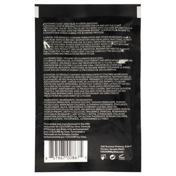 Lightening Dust by Colours by Gina for Unisex - 1 oz Hair Color - Picture 2 of 2
